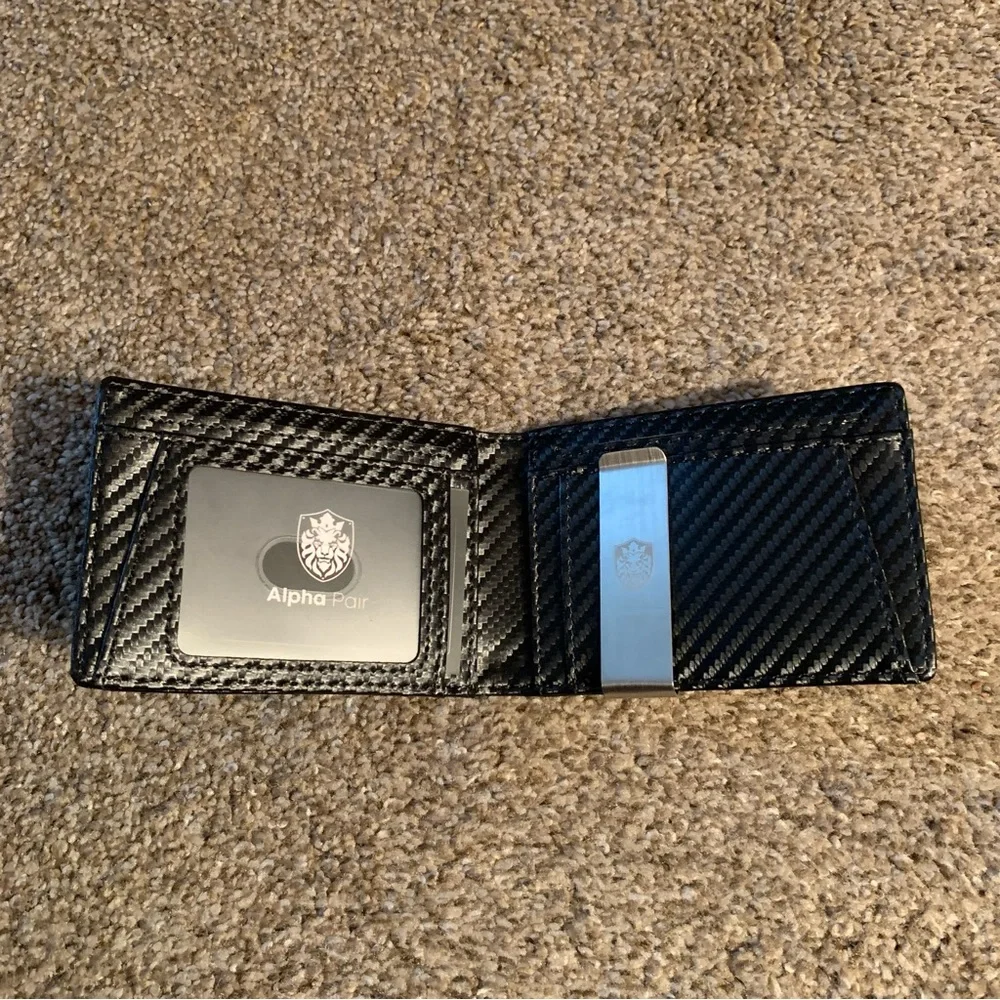 NEW Alpha Pair Black Wallet